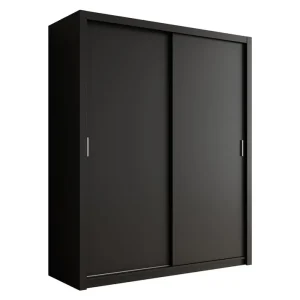 Meubella - Kledingkast Blake - Mat Zwart - 180 cm Exclusieve Aanbieding
