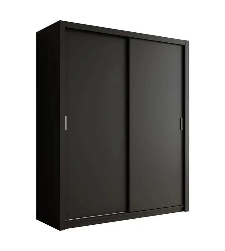 Meubella - Kledingkast Blake - Mat Zwart - 180 cm Exclusieve Aanbieding