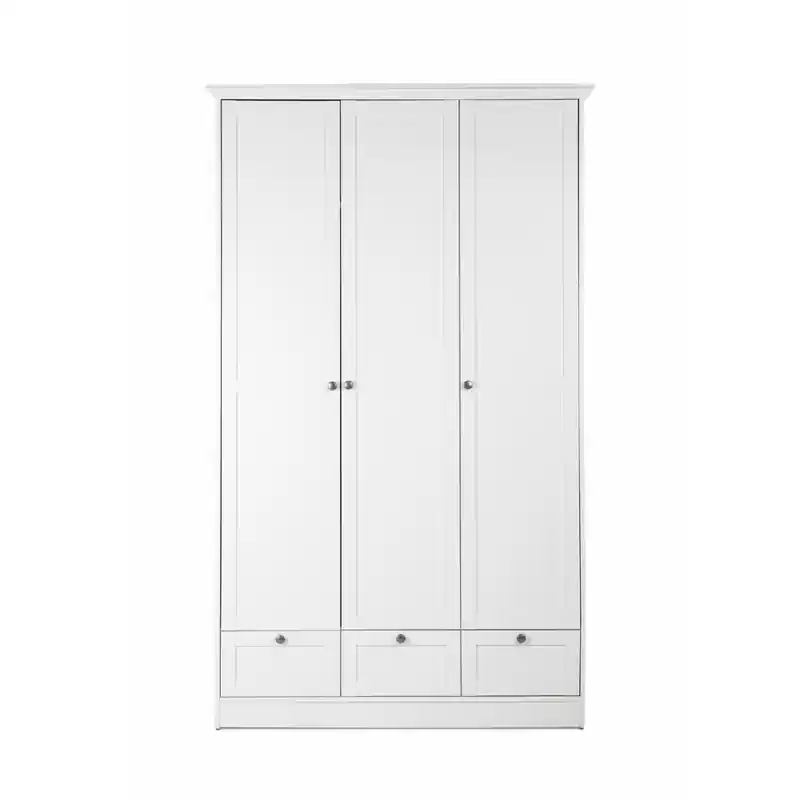 Kast 3 deuren en 3 lades wit L120 cm - LANDWOOD Plaats Bestelling