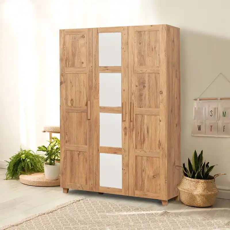 Origineel Kledingkast Hedera Atlantisch Dennenhout Melamine 120x189x48 cm