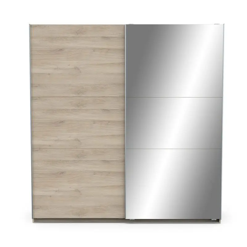 Kast met 2 schuifdeuren en spiegel Ghost - L194,5 cm Meest Verkocht