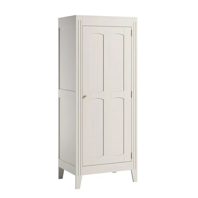 Kast met 1 deur, planken en kledingkast L80.5 x H196.8 cm - Milenne Geld-Terug-Garantie