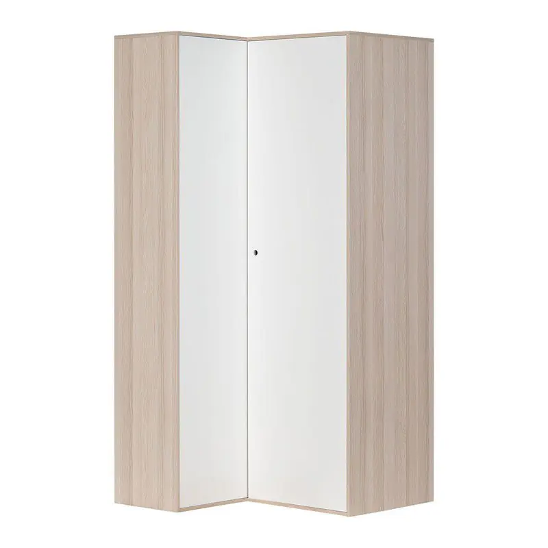 Hoekkast met 6 planken en 2 kleerkasten - Spot Aanbieding