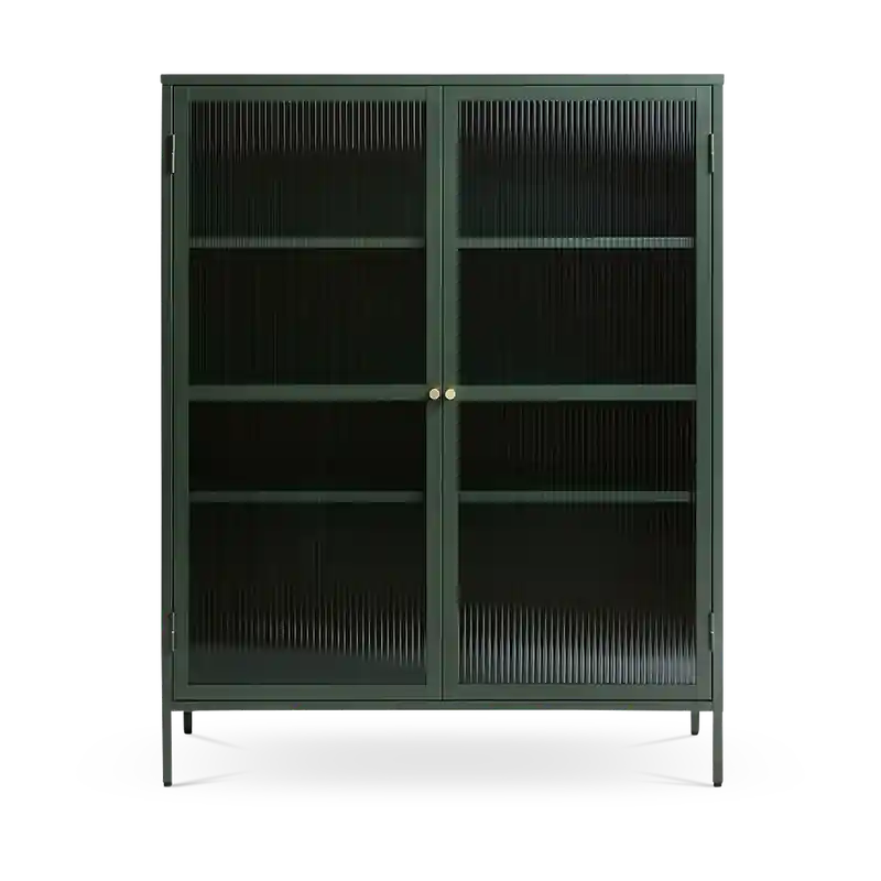 Gratis Verzending Katja metalen vitrinekast groen - 111 x 140