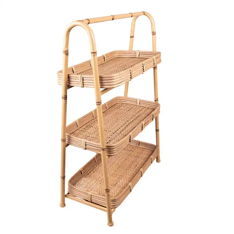 Clayre & Eef Rek 50x23x70 cm Bruin Rotan Weekendaanbieding
