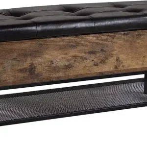 Schoenenbank met opbergruimte Nexus - Bruin - 100x35x45 cm Direct Verzonden