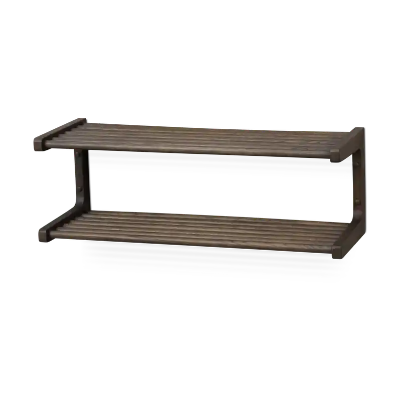 Veilige Betaling Inverness houten schoenenrek donker eiken - 80 x 28 cm