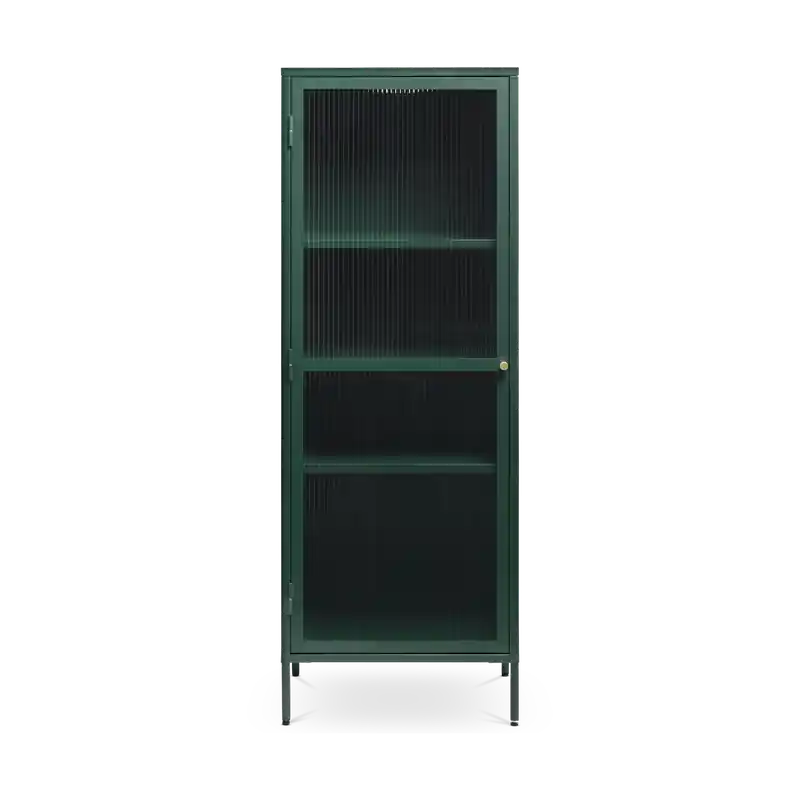 Katja metalen vitrinekast groen - 58 x 160 cm Merkproduct