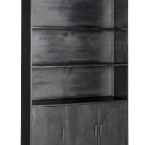 Alleen Vandaag Livingfurn - Kabinetkast Kala - 40x120x200 - Mangohout en Gecoat Staal