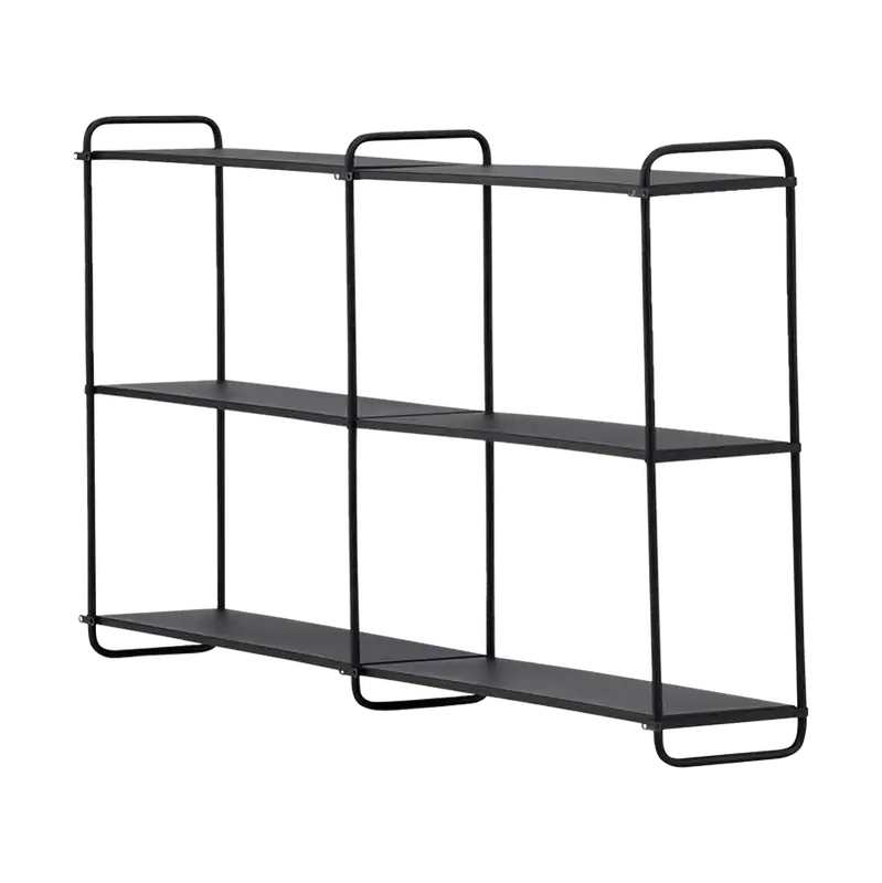 Freddy metalen wandrek zwart - 122 x 63 cm Groothandel