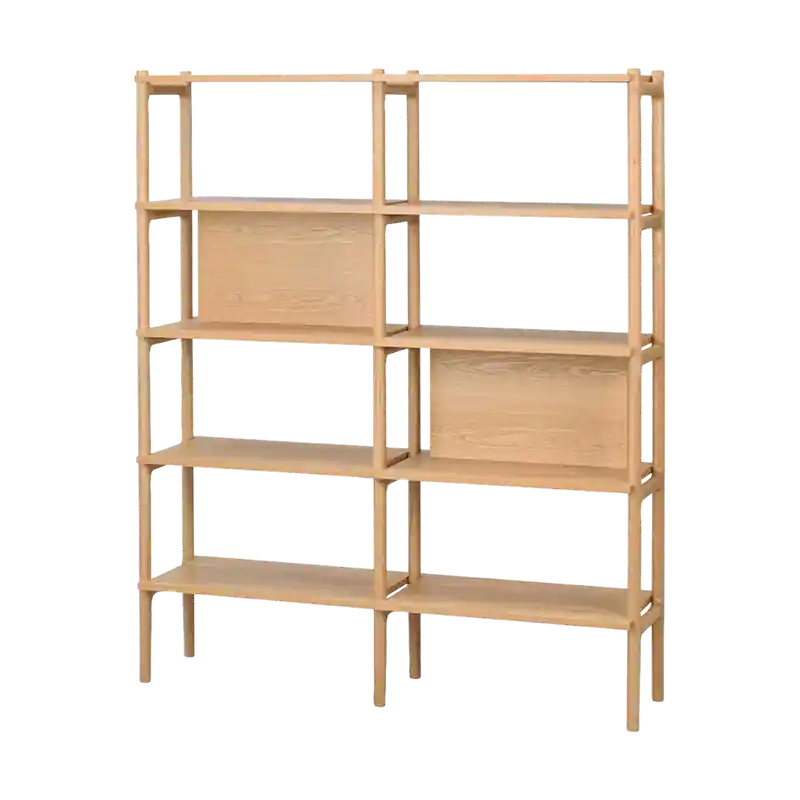 Holton houten wandkast naturel - 140 x 166 cm Express Levering