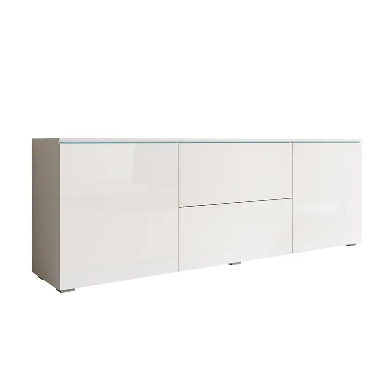 Meubella - TV-Meubel Vico - Wit - 180 cm Voordeelprijs