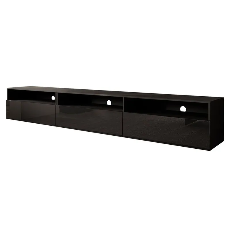 Meubella - TV-Meubel Antrix - Zwart - 270 cm Plaats Bestelling