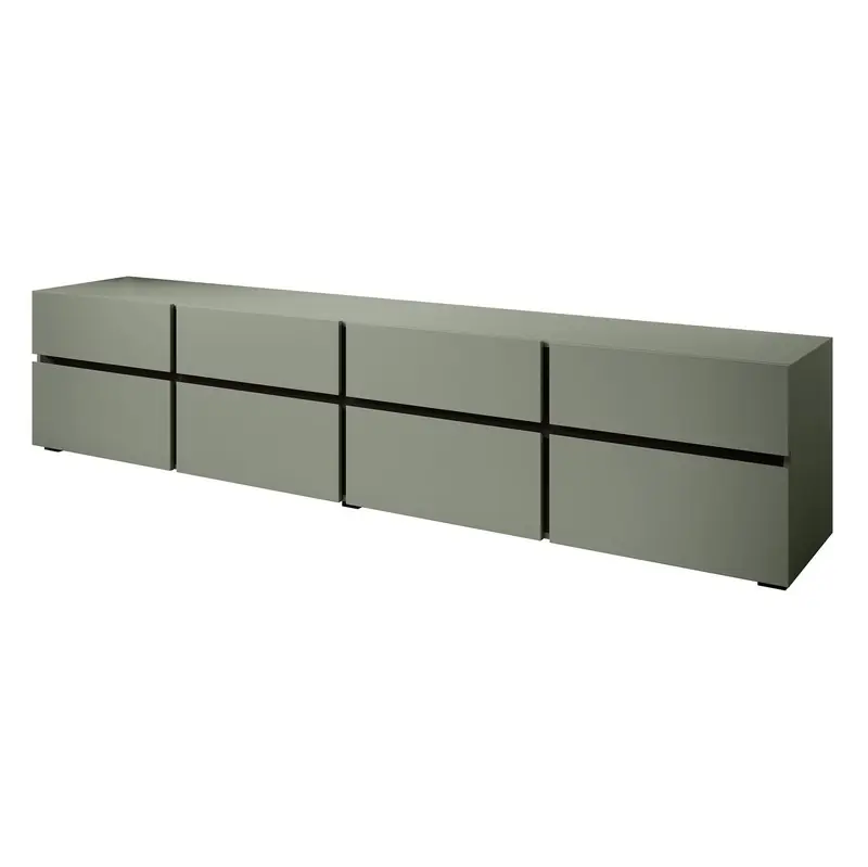 Groothandel Meubella - TV-Meubel Cainan - Groen - 225 cm