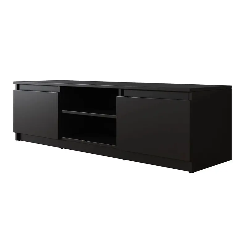 Weekendaanbieding Meubella - TV-Meubel Diaz - Mat Zwart - 120 cm