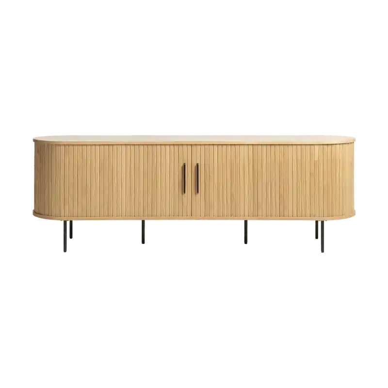 Origineel Lenn houten tv meubel naturel eiken - 180 x 40 cm