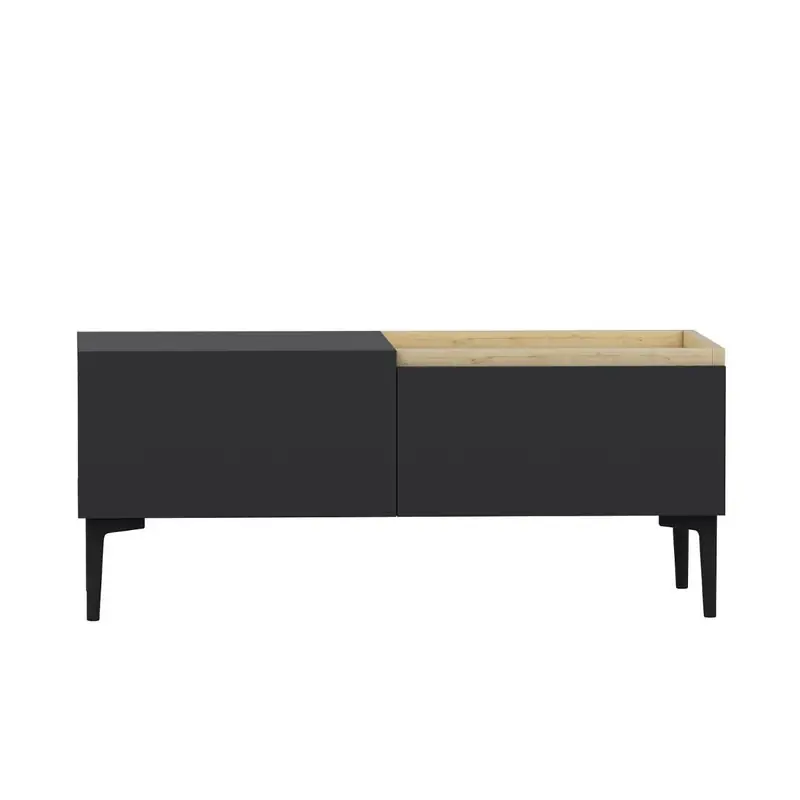 Finale Uitverkoop TV-meubel 3 deuren antraciet grijs L160 cm - MIA