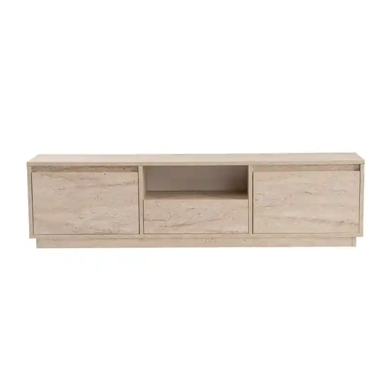 Limited Edition TV-meubel met 3 neerklapbare deuren en 1 open vak L160 cm - VANGUARD