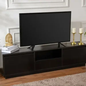 Budget TV Meubel Zwart Melamine Flare 42x160x29,5 cm