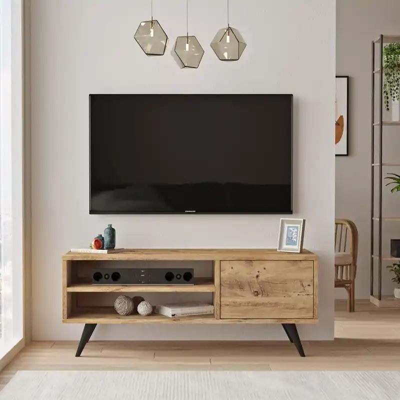 TV Meubel Riva Atlantisch Dennenhout Melamine 110x44x40 cm Luxe