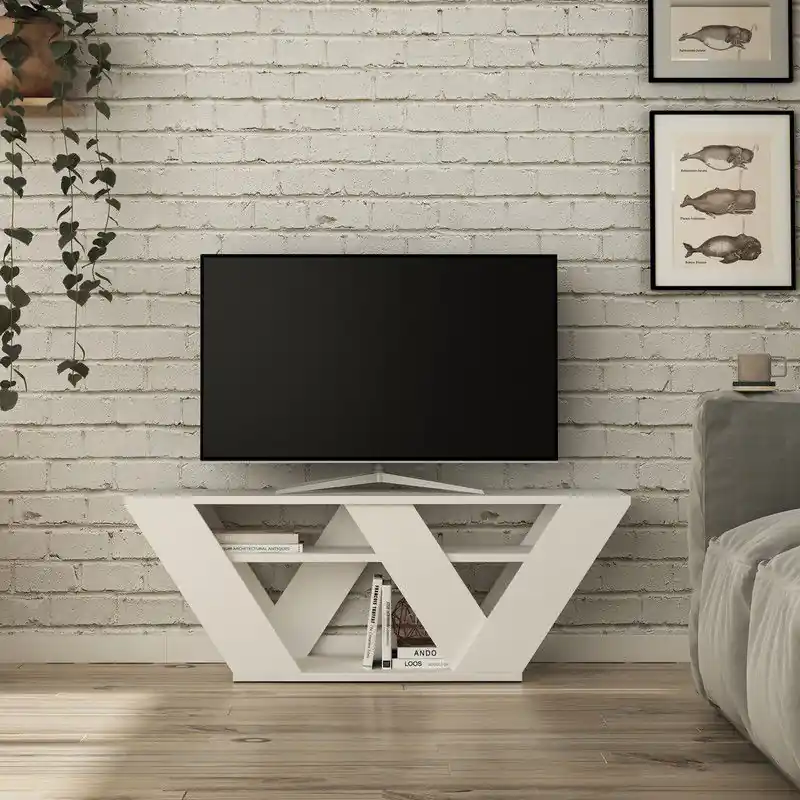 Goedkoop TV Meubel Pipralla Wit Melamine 110x40x30 cm