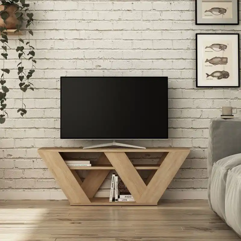 TV Meubel Pipralla Eik Melamine 110x40x30 cm Shop Nu