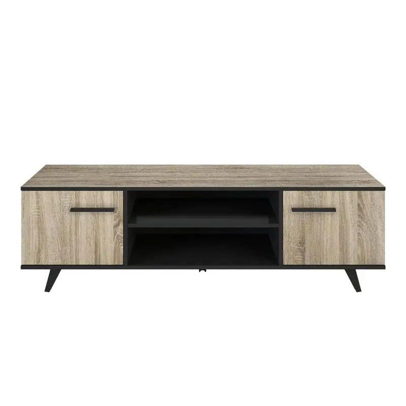 TV-meubel met 2 deuren en 2 nissen, 151,4 cm - Wayne Tijdelijk Beschikbaar