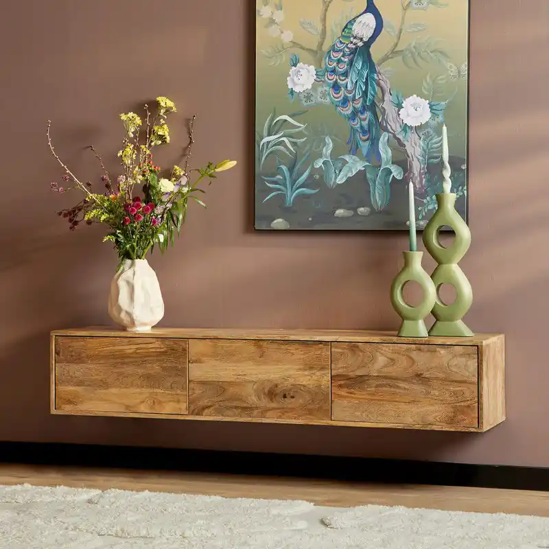 Ambachtelijk Starfurn Zwevend tv meubel Vision Natural | 160 cm