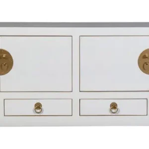 Budget Fine Asianliving Chinese TV Kast Sneeuw Wit - Orientique Collection