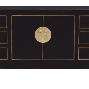 Fine Asianliving Chinese TV Kast Onyx Zwart - Orientique Collectie Wereldwijde Verzending