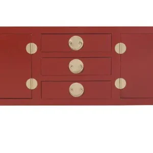 Bestseller Fine Asianliving Chinese TV Kast Ruby Rood - Orientique Collectie
