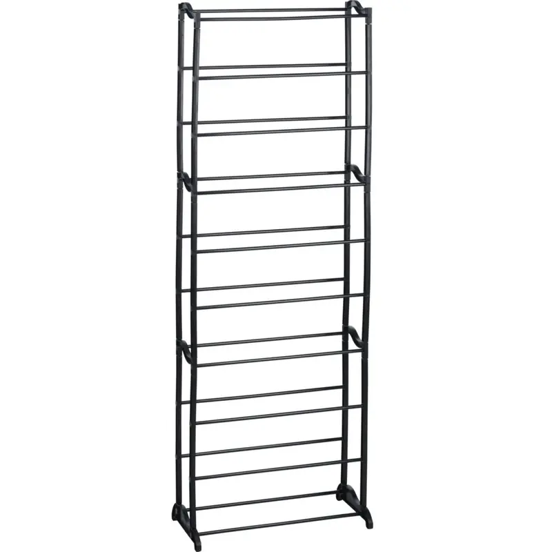Schoenenrek - metaal - 10-laags - zwart - 50 x 24 x 130 cm - Schoenenrekken Origineel