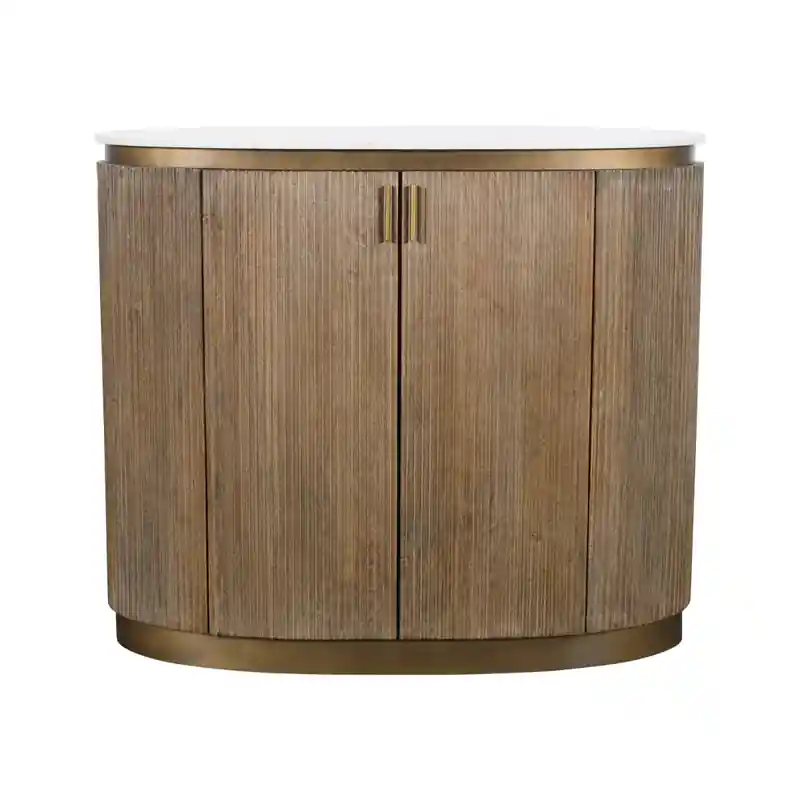 Exclusief Toonbank van massief hout en marmer BUREN