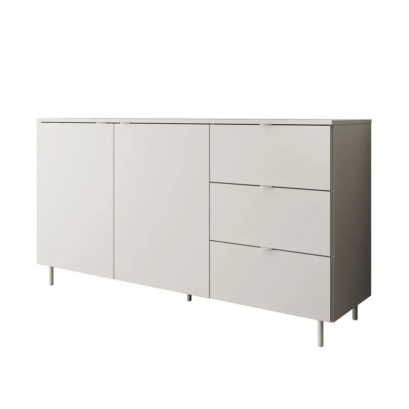 Meubella - Dressoir Malvare - Wit - 150 cm - Met lades Laatste Kans