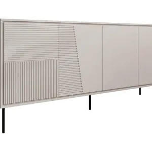 Modern Meubella - Dressoir Blanes - Beige - 200 cm