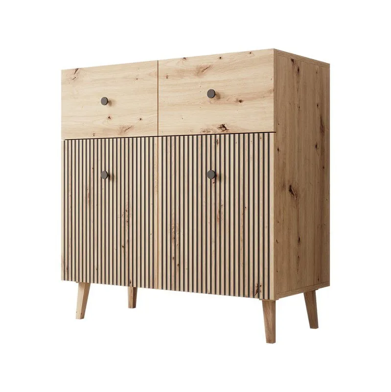 Meubella - Dressoir Bali - Eiken - 90 cm Speciale Aanbieding