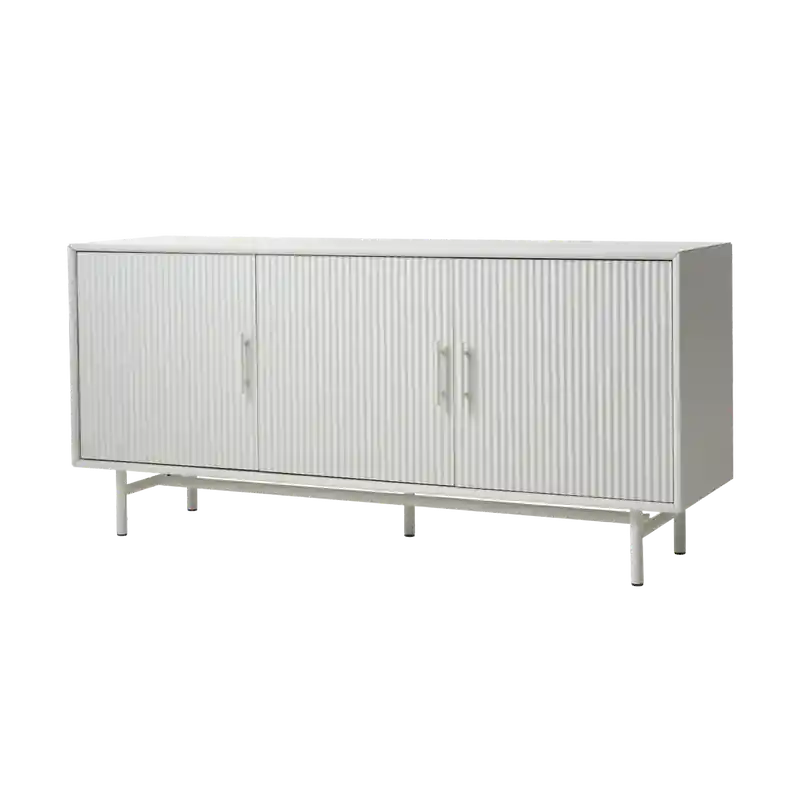 Arlo houten dressoir grijs/beige - 160 x 45 cm Koopje