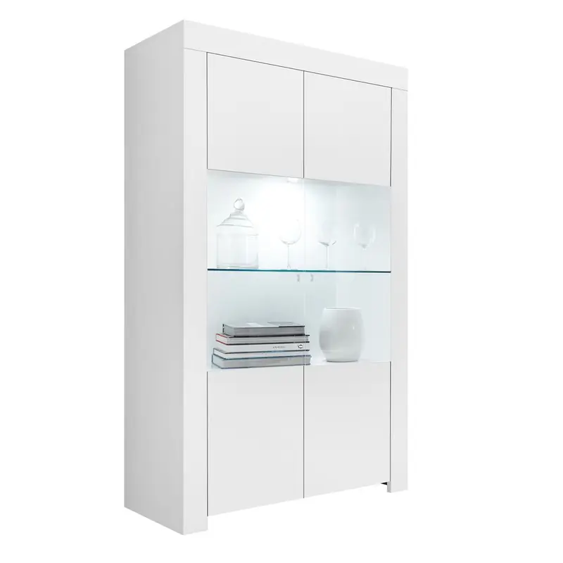 Topkwaliteit Vitrinekast 2 deuren van glas zonder verlichting H186 cm - Firenze