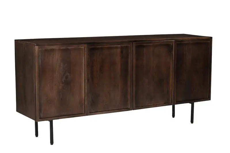 Actieprijs Livingfurn - Dressoir Elan - 180x75x40 cm - Mangohout