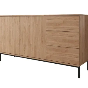 Merkproduct Meubella - Dressoir Queen - Eiken - 150 cm