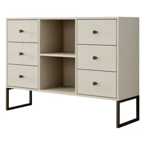 Meubella - Dressoir Lyndall - Beige - 115 cm Must-Have