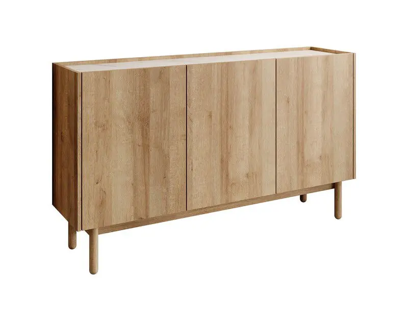 Meubella - Dressoir Cayenne - Eiken - 144 cm - Hoog Populair