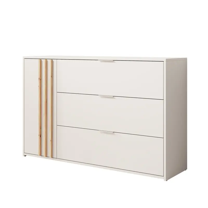 Merkproduct Meubella - Dressoir Franklin - Wit - 125 cm