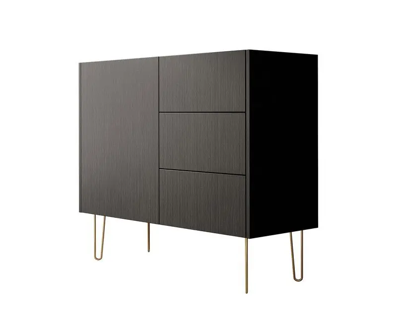 Weekendaanbieding Meubella - Dressoir Hacienda - Zwart - 97 cm