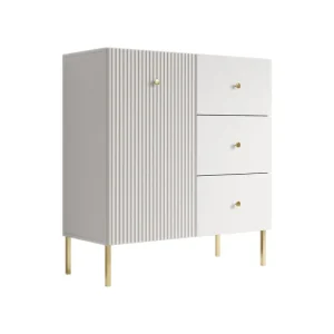 Hoge Kwaliteit Meubella - Dressoir Vermont - Wit - 90 cm