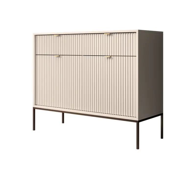 Meubella - Dressoir Navil - Beige - 104 cm Laatste Versie