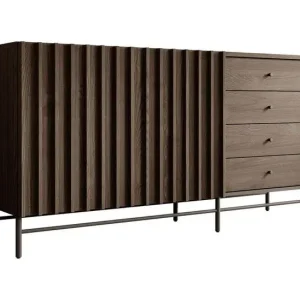 Meubella - Dressoir Paz - Donker eiken - 165 cm Origineel