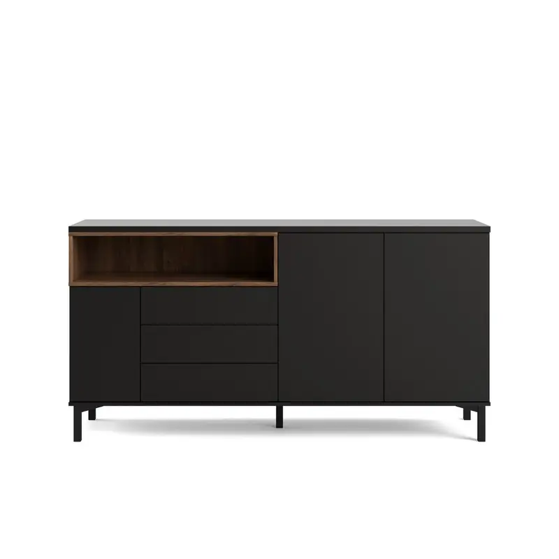 Hoge Kwaliteit Dressoir met 3 deuren, 3 lades en 1 open vak B175,7 cm APRIL