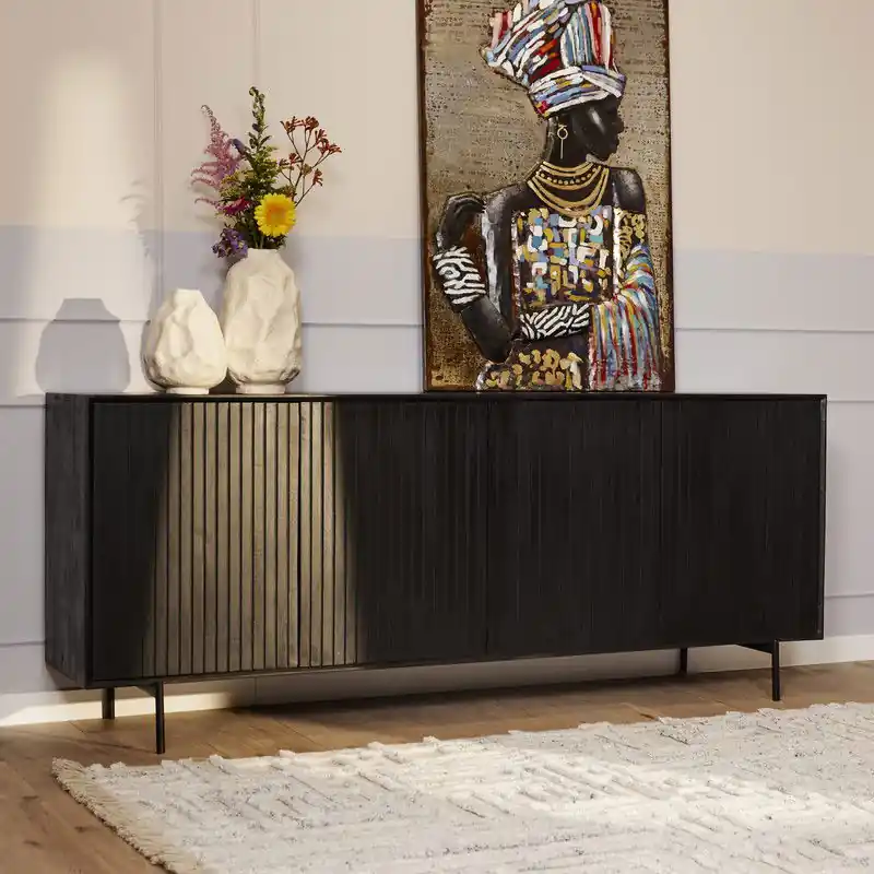 Starfurn Dressoir Madison Black | 210 cm Topkwaliteit