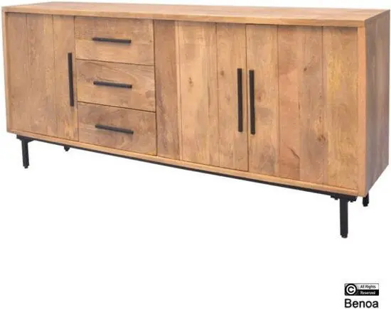 Koopje Benoa Jayden 3 Drawer 3 Door Sideboard 180 cm